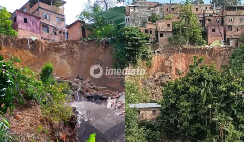 VÍDEO: Casa desmorona na Rua São Francisco e assusta moradores do Mauazinho
