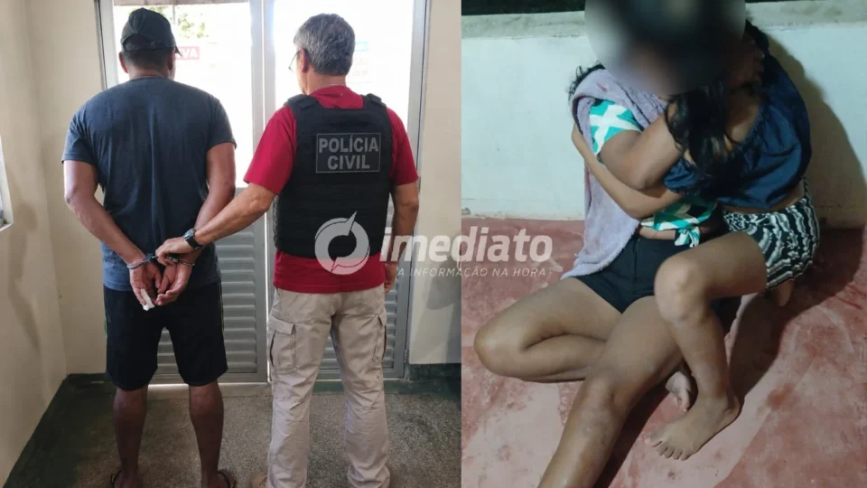 VEJA VÍDEO: Homem bêbado agride e tenta matar companheira na frente da filha durante crise de ciúmes em confraternização no Amazonas