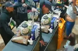 VEJA VÍDEO: Comerciante é rendido por bandidos e implora para não ser morto na frente da filha após ter arma apontada para o rosto durante assalto