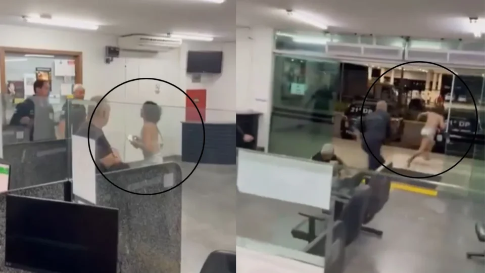 Vídeo: Mulher trans furta celular de policial, foge da delegacia e acaba presa novamente no Distrito Federal
