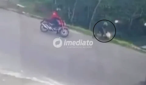 VEJA VÍDEO: Vítima reage a tentativa de assalto, entra em luta corporal e persegue criminosos em Manaus