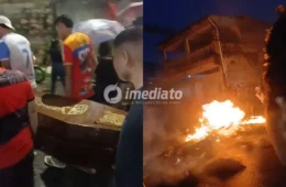 VÍDEO: Familiares protestam por justiça após morte de jovem e afirmam que ele teria sido atropelado por viatura da PM em Manaus