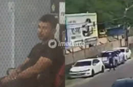 VEJA VÍDEO: Homem é preso pela Rocam após ser flagrado furtando veículo em frente a leilão do Detran, em Manaus