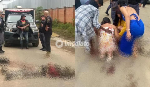 Imagens fortes: veja como ficou o corpo de “Patinho” após ser morto a tiros no Tarumã; familiares se desesperam ao chegar ao local
