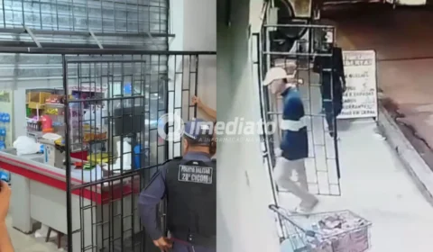VEJA VÍDEO: Imagens mostram ação de criminosos que mataram comerciante durante assalto em mercadinho no bairro São José Operário
