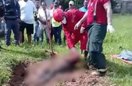 VÍDEO: corpo é encontrado em cova rasa nos fundos de igreja e causa comoção em Tabatinga