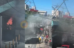 VÍDEO: incêndio atinge estabelecimento na Avenida Djalma Batista e mobiliza bombeiros em Manaus