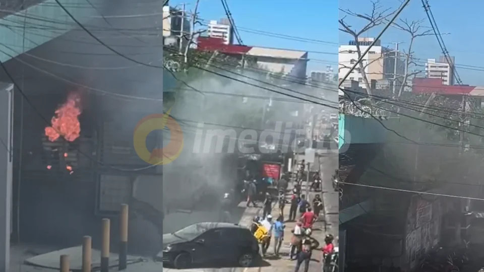 VÍDEO: incêndio atinge estabelecimento na Avenida Djalma Batista e mobiliza bombeiros em Manaus