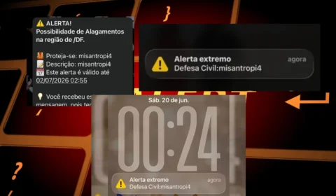 Defesa Civil investiga ataque hacker após alerta falso com a palavra ‘misantropia’