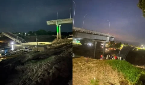 Ponte de R$ 36 milhões desaba dias após ser inaugurada e deixa pessoas feridas no Acre