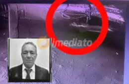 Veja o momento em que vendedor de salgados é atingido em cheio por motorista no centro de Manaus