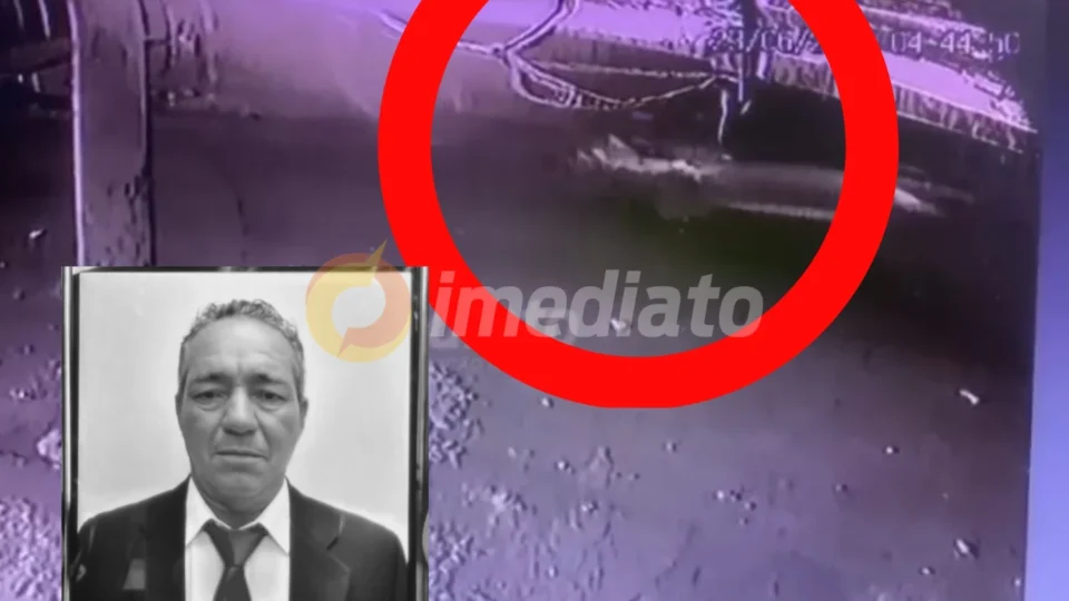 Veja o momento em que vendedor de salgados é atingido em cheio por motorista no centro de Manaus