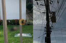 VEJA VÍDEO: homem morre após sofrer descarga elétrica ao tentar roubar fios de igreja no São José