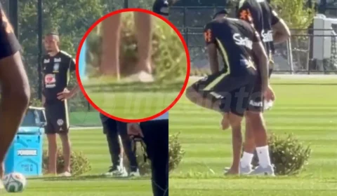 Raphinha não treina com a Seleção Brasileira e acende alerta após aparecer com possível inchaço no tornozelo
