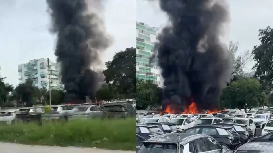 Veja o vídeo: Helicópteros colidem, deixam 6 mortos e provocam explosões em garagem da BYD