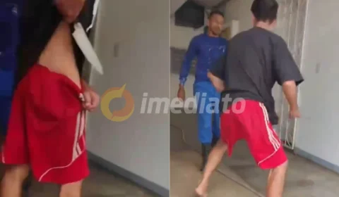 Veja o vídeo: Eduardo apunhalou Rafael no coração após discussão por causa da lavagem do pátio em condomínio
