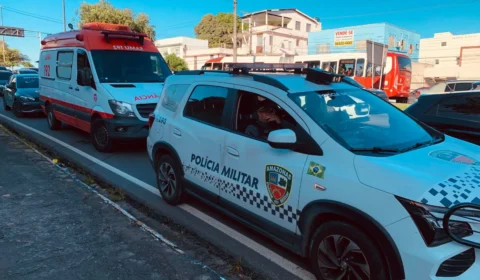 Homem rouba fios na praça 14 é baleado por motociclista, tenta fugir e acaba preso pela PM