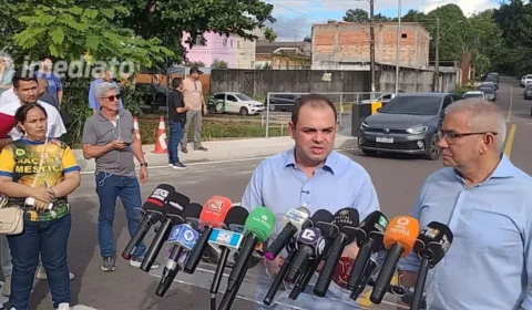 Governador Roberto Cidade inaugura primeira ponte do programa estadual no bairro Planalto, em Manaus