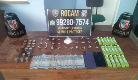 Suspeito de tráfico é preso com drogas e dinheiro durante ação da Rocam em Novo Aripuanã