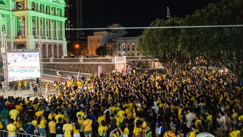 Manaus terá “Ruas da Copa”, shoppings e Fan Fest para jogo entre Brasil e Escócia nesta quarta-feira; veja onde assistir