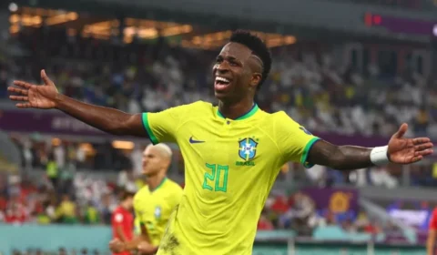 Vini Jr. marca golaço, mas Brasil empata com Marrocos na estreia da Copa do Mundo de 2026