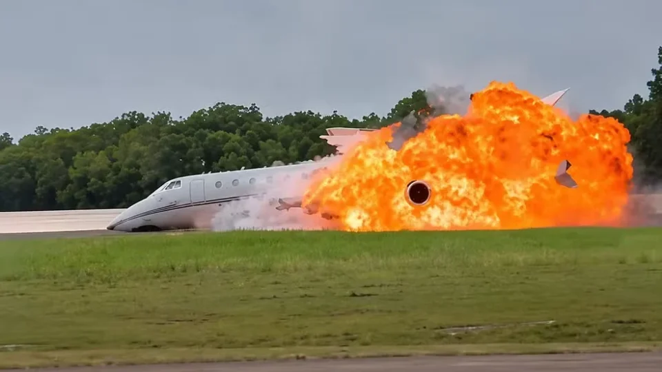 Avião executivo explode após queda em aeroporto da República Dominicana; ao menos duas pessoas morreram