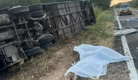 Tragédia: Ônibus com equipe campeã de basquete capota no Ceará e deixa sete mortos