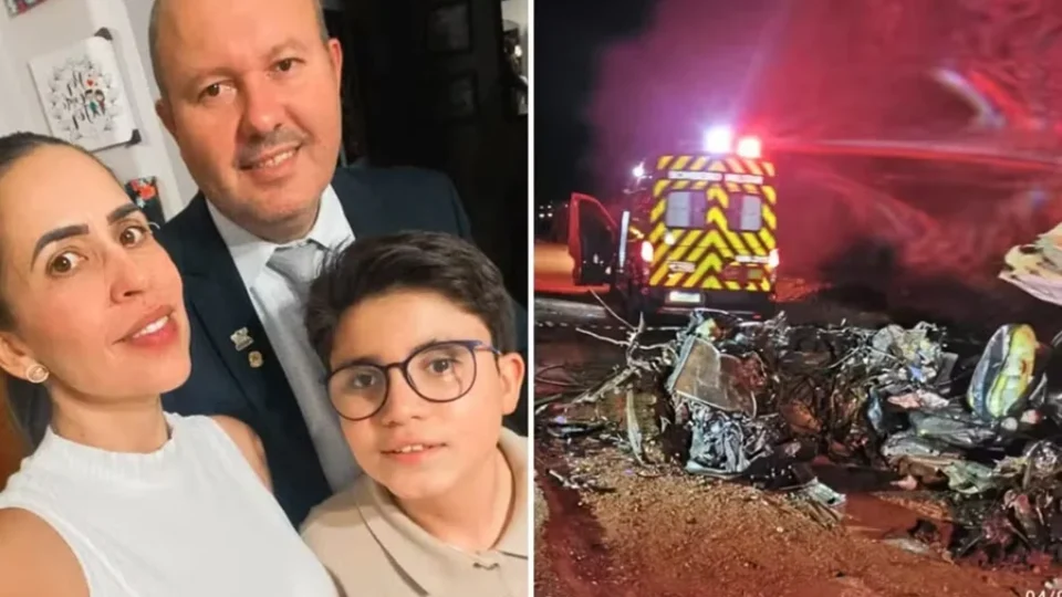 Viagem termina em tragédia: vereador, esposa e filho de 12 anos morrem em acidente