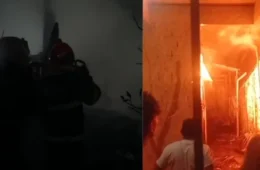 Três casas são destruídas após incêndio no bairro da Terra Firme, em Belém