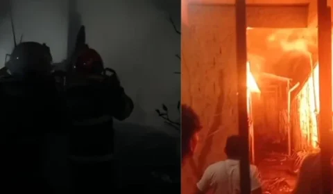 Três casas são destruídas após incêndio no bairro da Terra Firme, em Belém