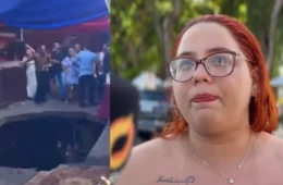 Piso cede em festa de 15 anos e mãe relata: “muita gente saiu machucada”
