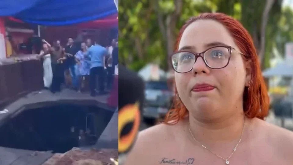 Piso cede em festa de 15 anos e mãe relata: “muita gente saiu machucada”