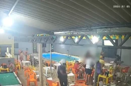 Homem é morto a tiros dentro de estabelecimento em Canaã dos Carajás na frente da família; câmeras registram crime