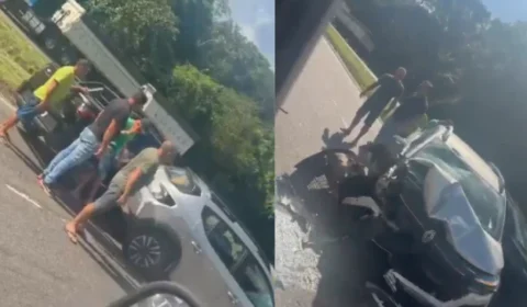 Grave acidente na BR-316, em Castanhal, deixa veículo destruído e interdita trecho da rodovia