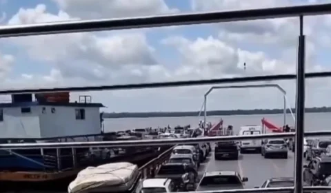 Susto durante travessia entre Belém e Barcarena: embarcação quase colide com balsa; Veja o vídeo