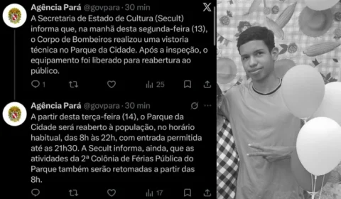 Parque da Cidade será reaberto após morte de adolescente eletrocutado em Belém