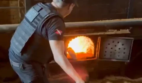 Apreensão milionária: 1,3 tonelada de cocaína é incinerada em Belém; VEJA O VÍDEO