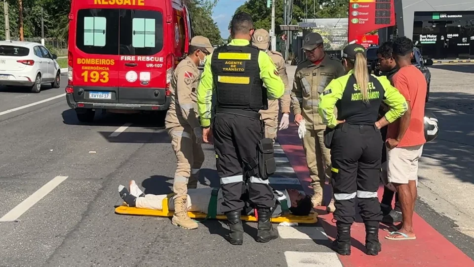 AGORA| Homem fica ferido após acidente na Avenida Júlio César, em Belém