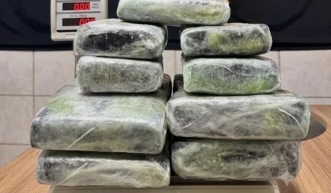 Flagrante no aeroporto: mulher é detida com 13 kg de entorpecentes