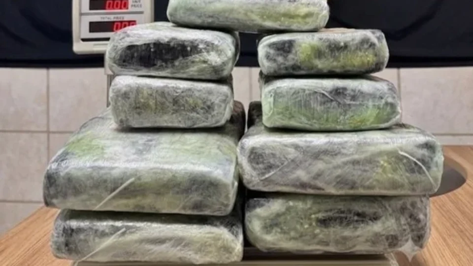 Flagrante no aeroporto: mulher é detida com 13 kg de entorpecentes