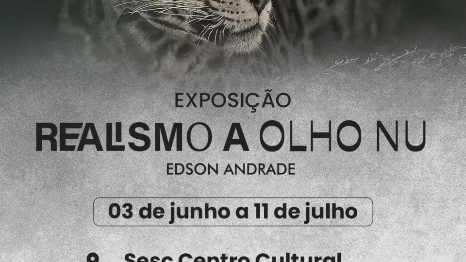 Exposição de desenhos realistas de Edson Andrade é prorrogada no Sesc Centro Cultural em Porto Velho