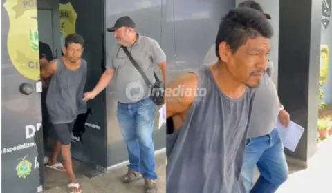 VEJA VÍDEO: Homem que matou a própria mãe por causa de um celular é preso novamente em Manaus