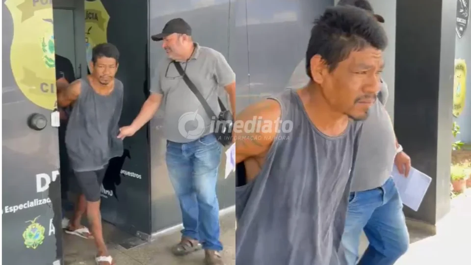 VEJA VÍDEO: Homem que matou a própria mãe por causa de um celular é preso novamente em Manaus