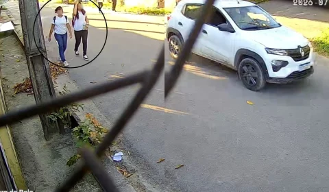 VÍDEO: Alunas são alvo de suposta tentativa de sequestro nas proximidades de escola na Zona Norte de Manaus
