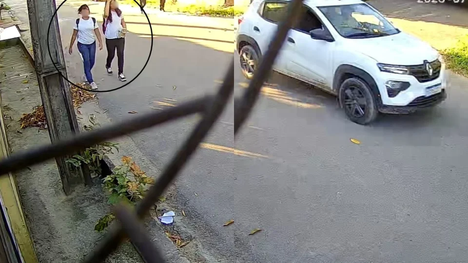 VÍDEO: Alunas são alvo de suposta tentativa de sequestro nas proximidades de escola na Zona Norte de Manaus