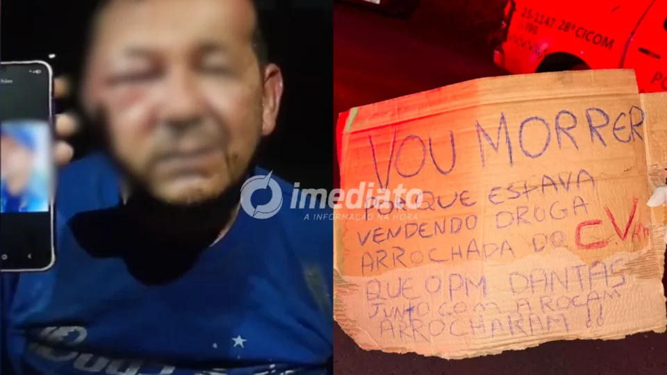 VEJA: Vídeo mostra homem sendo interrogado por “tribunal do crime” antes de ser encontrado morto com bilhete ao lado do corpo no Distrito Industrial
