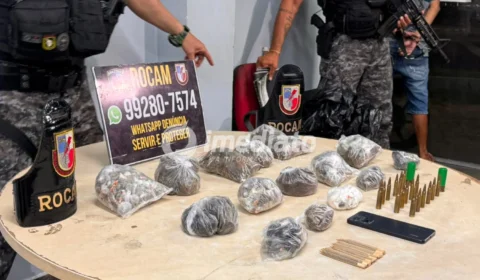 Homem é preso com drogas e munições de grosso calibre durante ação policial contra o tráfico no Jorge Teixeira