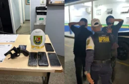 Dupla é presa com simulacro e celulares roubados após série de assaltos em bairros de Manaus