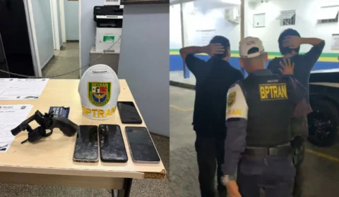 Dupla é presa com simulacro e celulares roubados após série de assaltos em bairros de Manaus