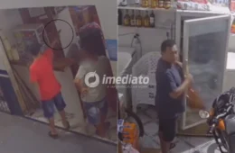 VEJA VÍDEO: Câmeras flagram momento em que comerciante é baleado em bar no interior do Amazonas